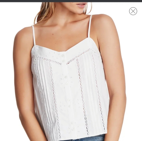 Pintuck Cotton Camisole - Picture 4 of 4